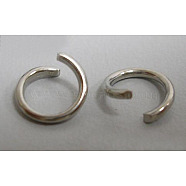 Iron Jump Rings, Cadmium Free & Nickel Free, Open, Platinum Color, Single Ring, 21 Gauge, 5x0.7mm, Inner Diameter: 3.6mm inner diameter(JRO5mm)